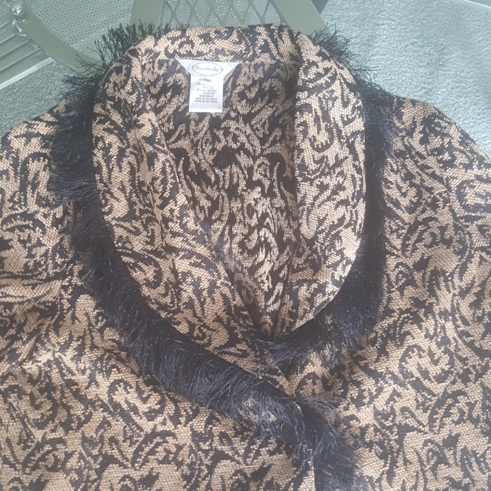 Stonebridge. Pattern jacket. Pm brown/black - Picture 2 of 7
